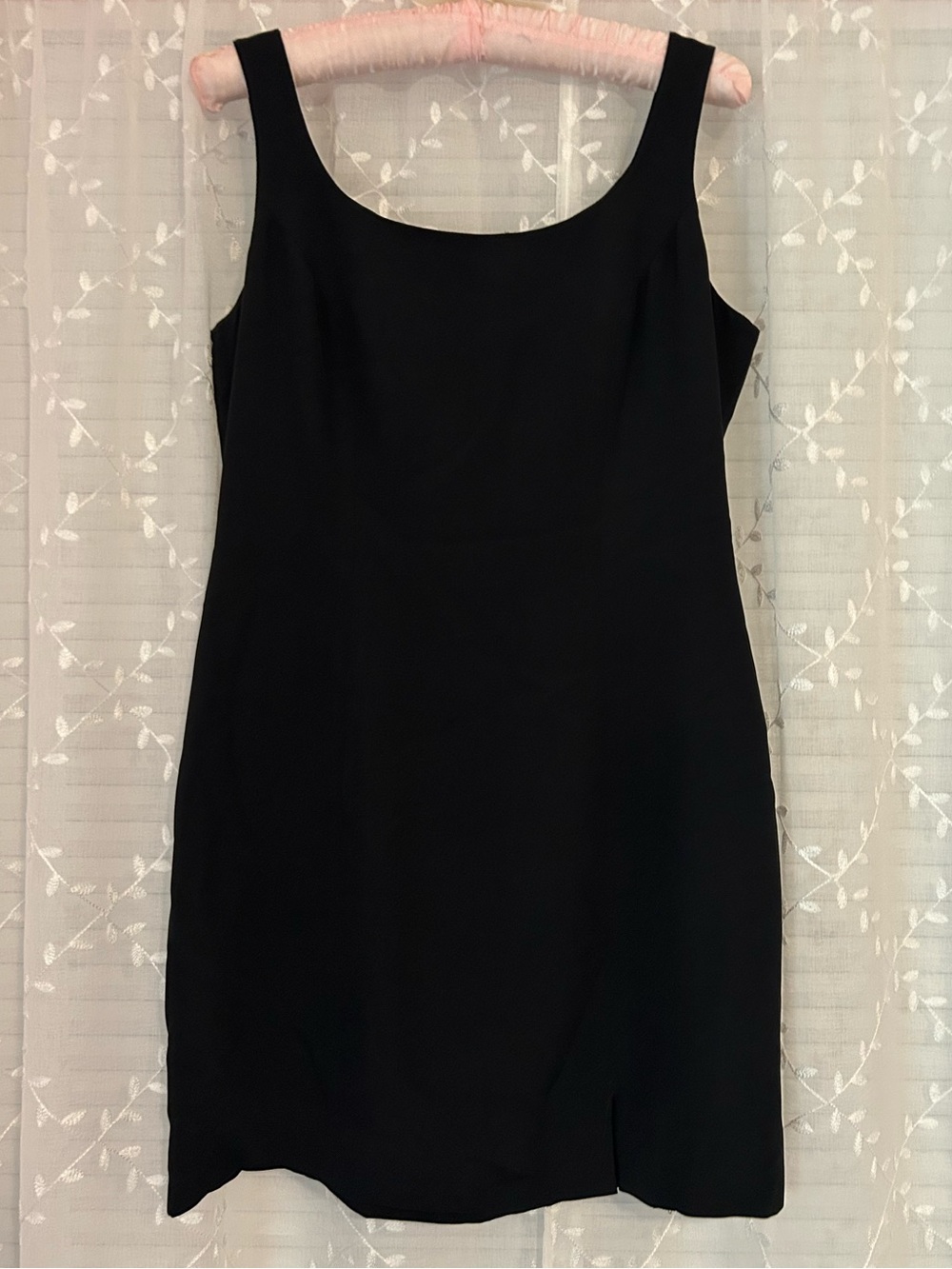 Hugo Buscati 100% Silk Black Sleeveless Mini Dress